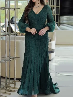 Emerald Green Elegance Gown
