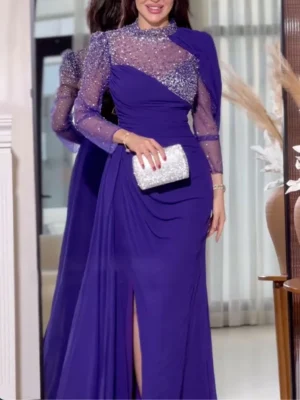 Royal Sapphire Elegance Gown