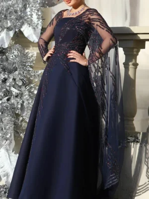 Royal Midnight Embellished Gown