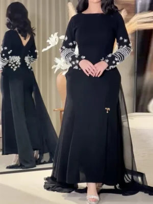 Midnight Bloom Gown