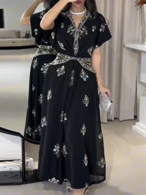 Midnight Royalty Kaftan