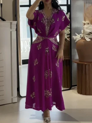 Amethyst Elegance Kaftan