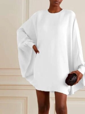 Ivory Flowy Sleeve Mini
