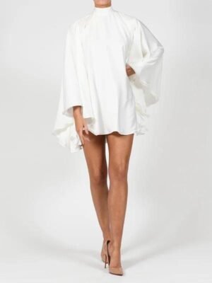White Tempest Sleeve Dress