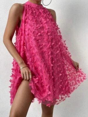 Fuchsia Flutter Dress