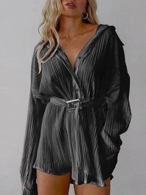 Shadow Pleat Romper