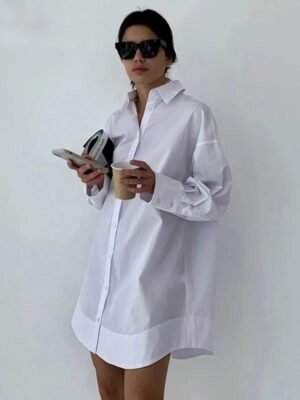 Crisp White Shirtdress